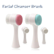 Brosse Nettoyante Visage Double Face — Silicone Doux