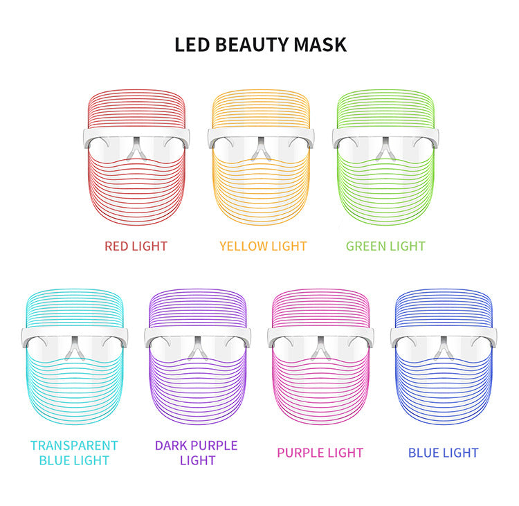 Masque LED 7 Couleurs — Rajeunissement & Soin Avancé
