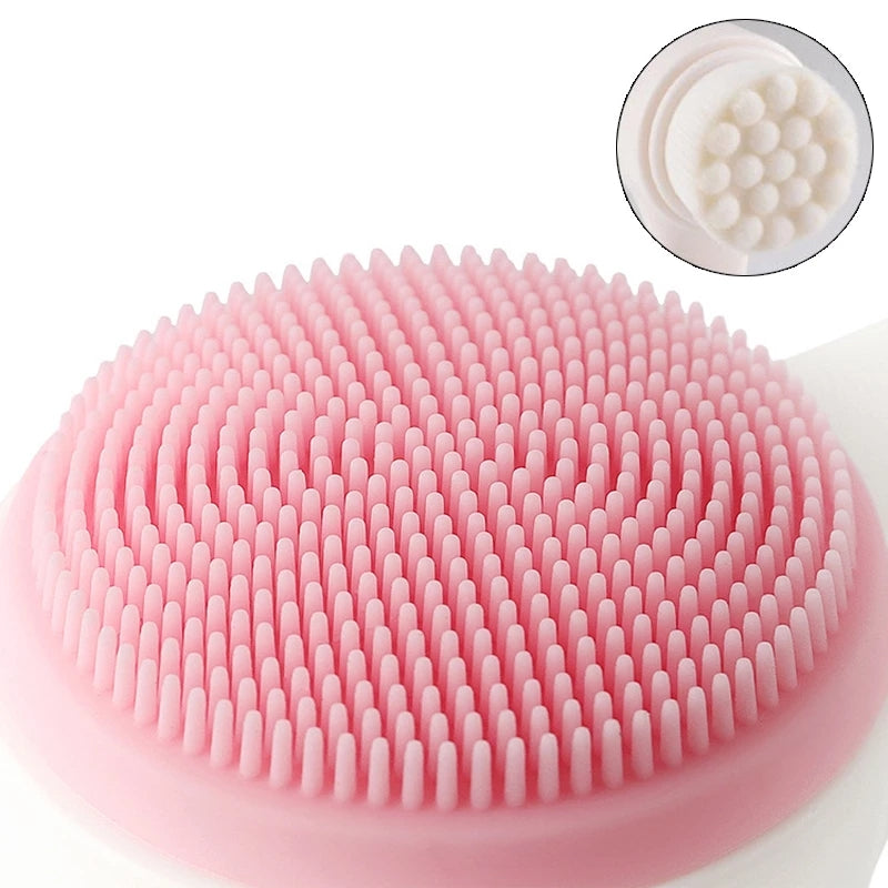 Brosse Nettoyante Visage Double Face — Silicone Doux